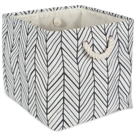 DESIGN IMPORTS Storage Bin, Polyester, Off White CAMZ38644